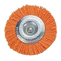 Dico 3" Wheel Brush, 120 grit, orange